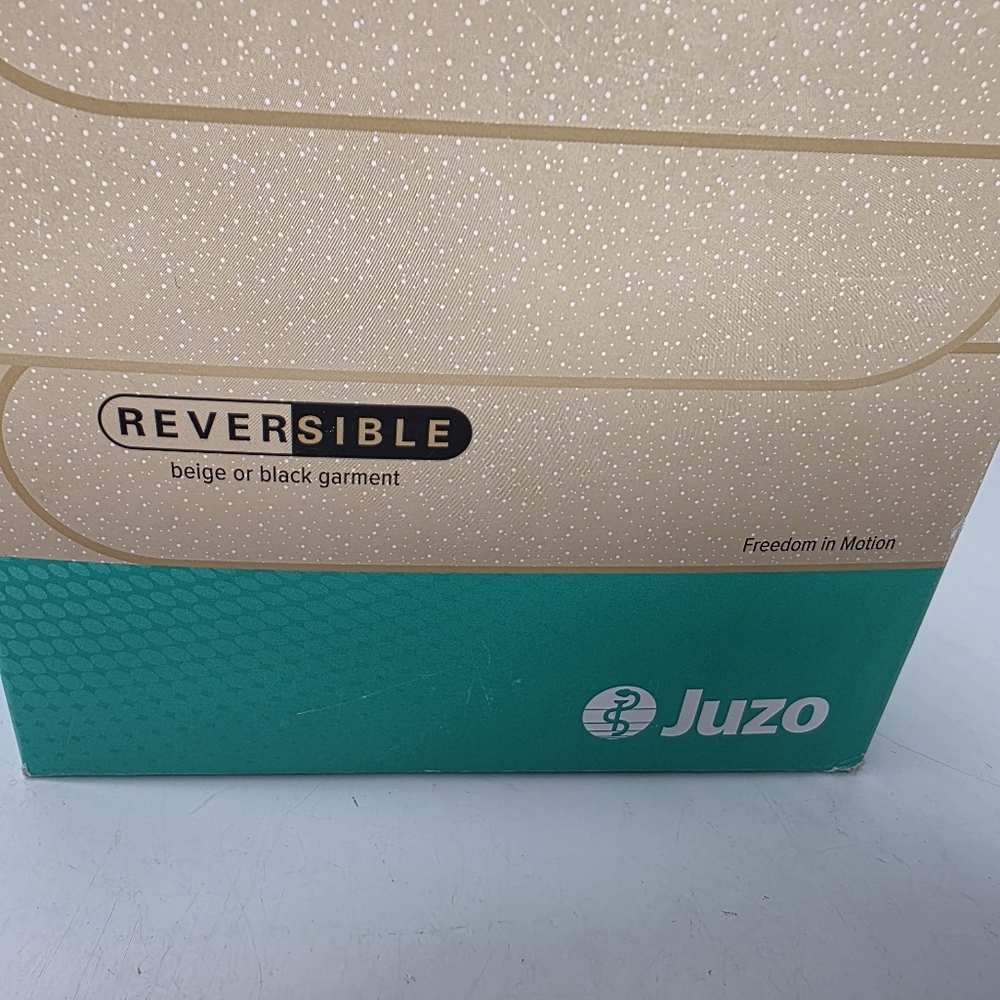 Juzo Compression 6000 Wrap Short Stretch Reversible Beige Or Black Size L. New. - Picture 3 of 9